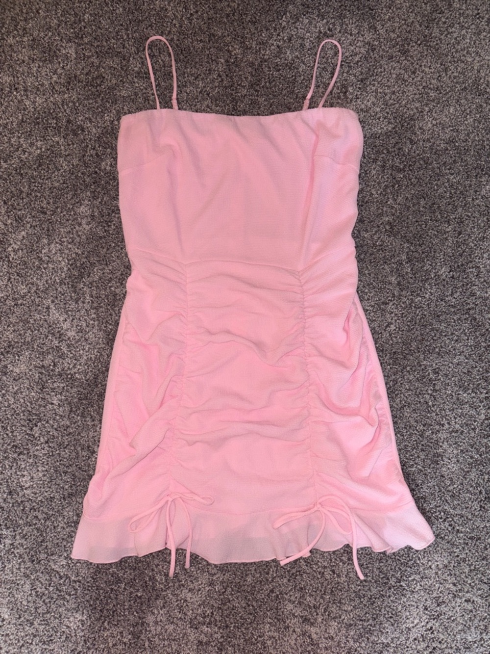 Lucy in the Sky Pink Chiffon Ruffle Dress